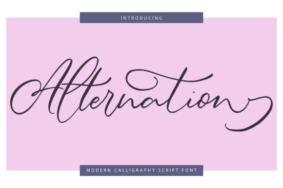 Alternation: The Handwritten Font for Modern Campaigns