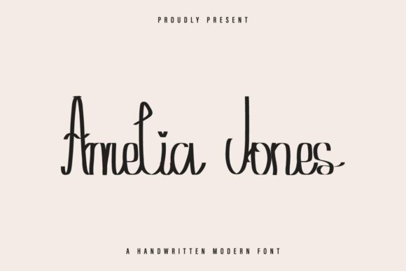 Amelia Jones: A Handwritten Font for Memorable Branding