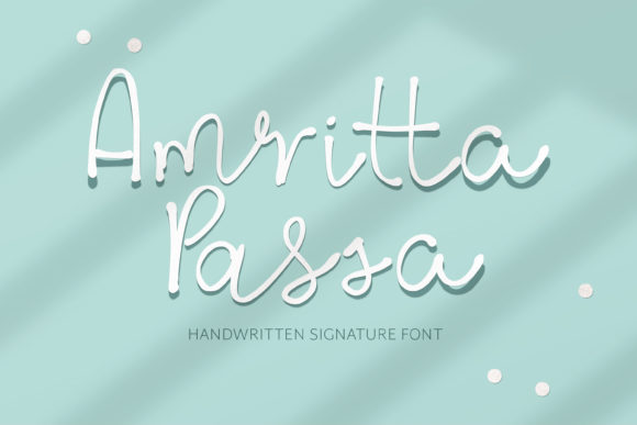 Amritta Passa: A Charming Handwritten Font for Web Design