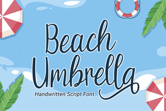Beach Umbrella: A Handwritten Font for Editorial Elegance