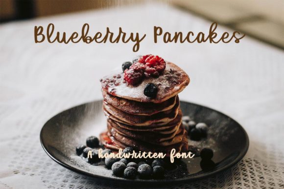 Blueberry Pancakes: A Fresh and Elegant Script Font