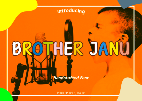 Brother Janu: A Handwritten Font for Crafters and Creators