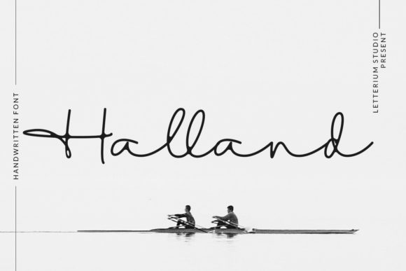 Discover Halland: A Classy Handwritten Font for Editorial Design