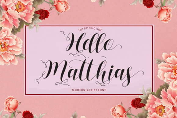 Elevate Your Brand with Hello Matthias: A Charming Script Font