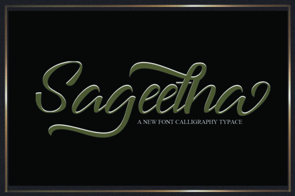 Elevate Your Craft with Sageetha: A Classic Script Font