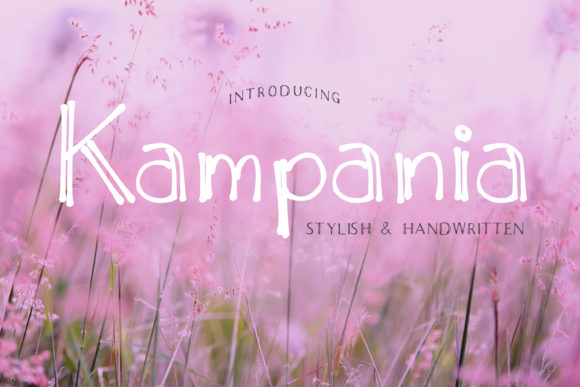 Enhance Your Brand with Kampania: A Charming Handwritten Font