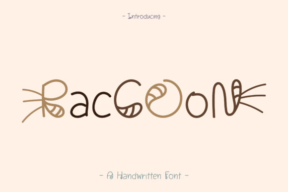 Enhance Your Brand with Raccoon: A Friendly Handwritten Font