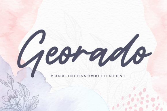 Georado: The Handwritten Font for a Polished Brand