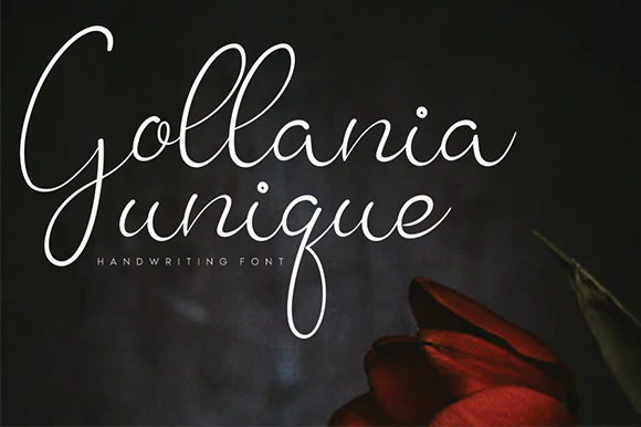 Gollania: A Handwritten Font for Elegant Web Design