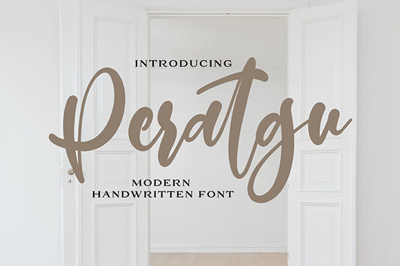 Peratgu: A Handwritten Font for Elegant Web Design