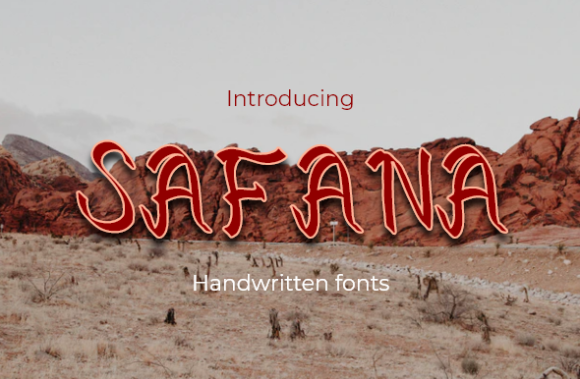 Transform Your Brand with Safana: A Charming Handwritten Font