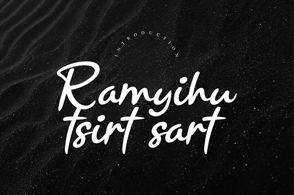 Unleash Creativity with Ramyihu Tsirt Sart Font